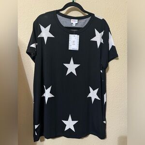 LuLaRoe Liv - Size XL. Black and white stars